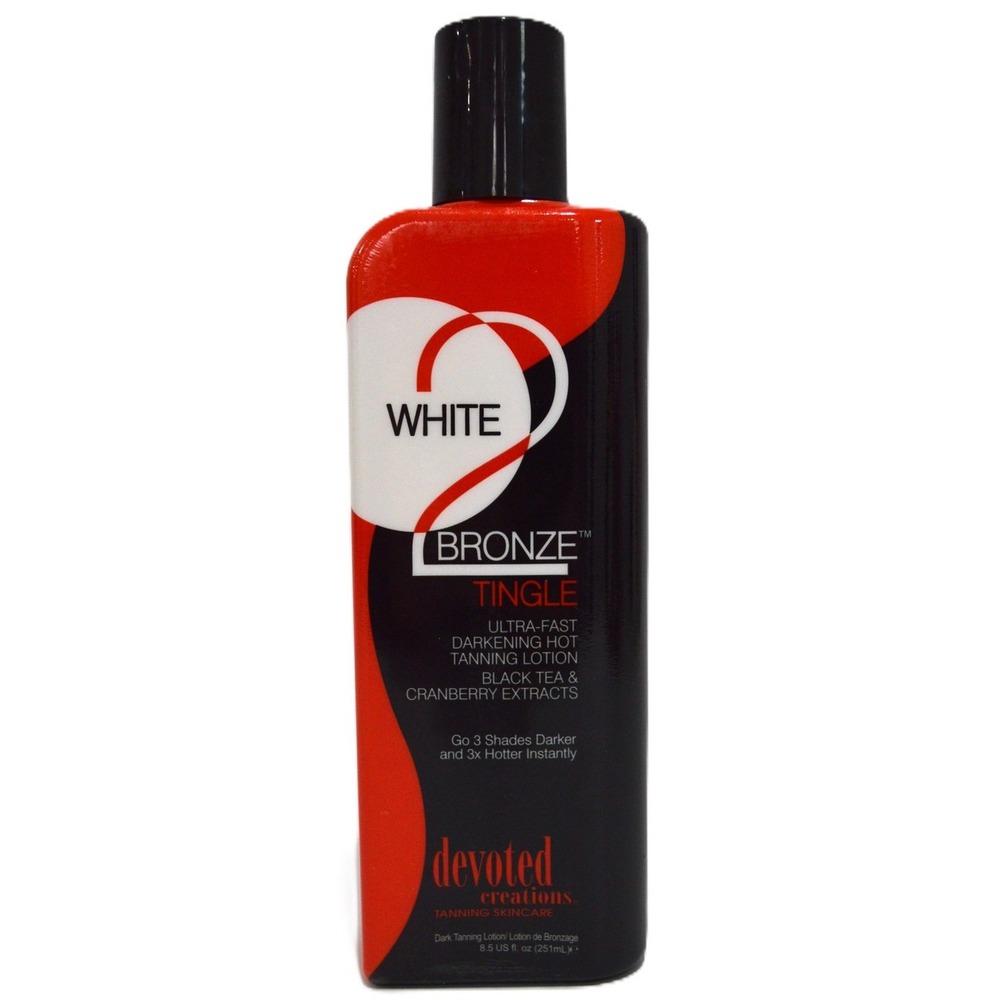 Devoted Creations White 2 Bronze Tingle Darkening Hot Tanning Lotion 8.5 Oz